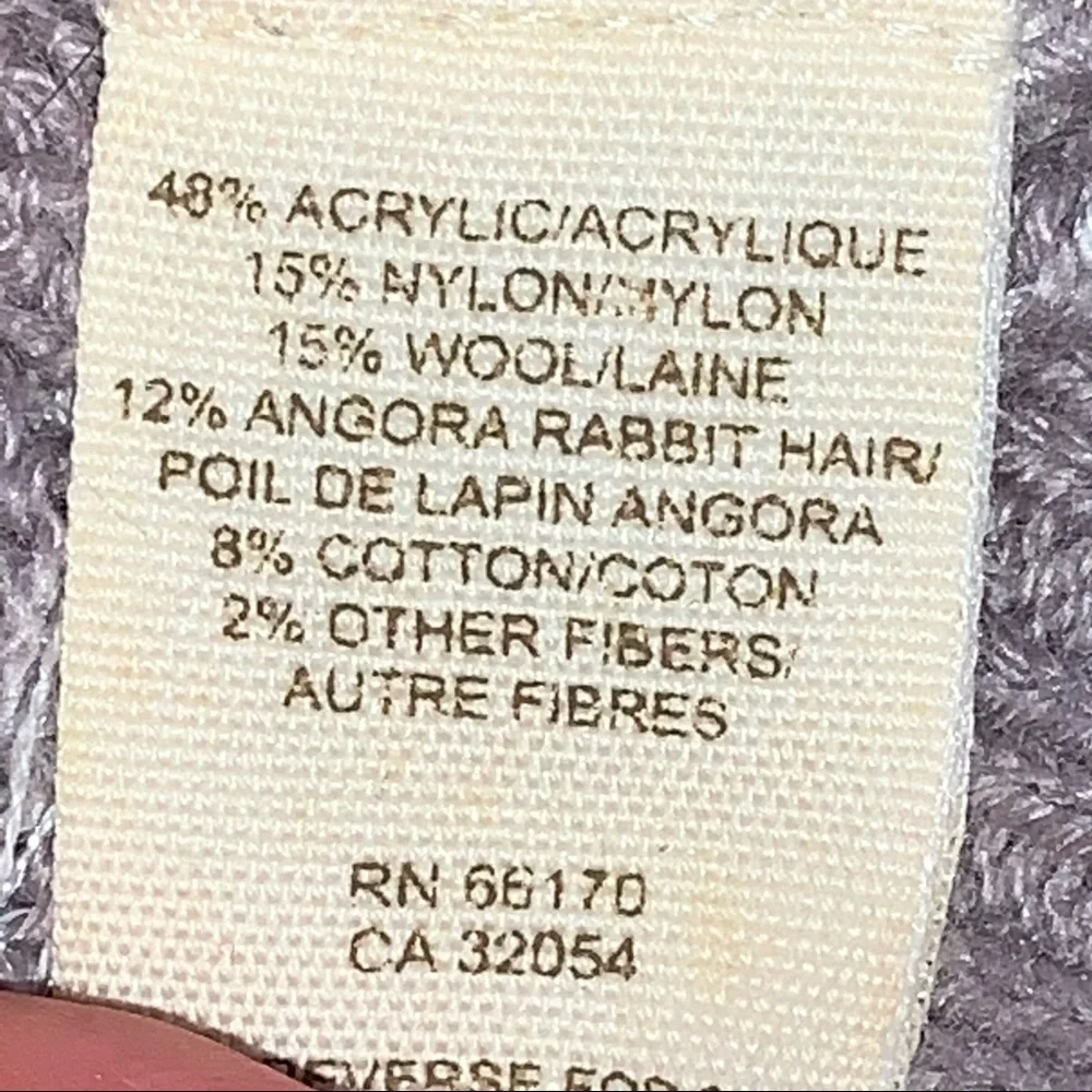 Free People Wool Fair Isle Shimmer Knit Sweater Top Gray Pink Blue S Cozy Winter - Picture 9 of 16